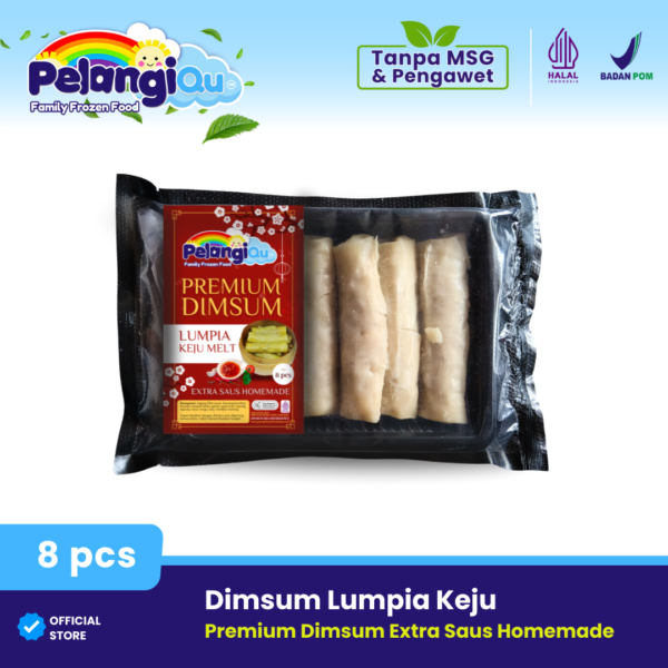 Dimsum Lumpia Keju Melt Plus Saus - Dimsum sehat dengan isi keju (8 pcs) - Gambar 2