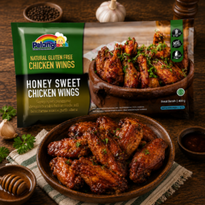 PelangiQu Chicken Wings Honey Sweet Premium Gluten Free - 400g