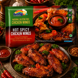 PelangiQu Chicken Wings Hot Spicy Premium Gluten Free - 400g