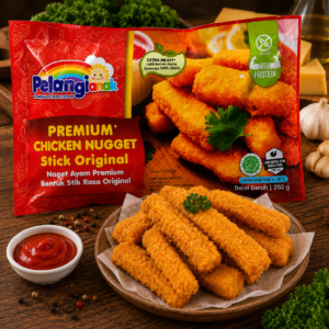 PelangiQu Nugget Ayam Stick Original Soy Free Egg Free - 250g