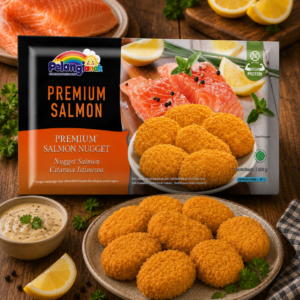PelangiQu Nugget Salmon Original Dairy Free Egg Free – 350g