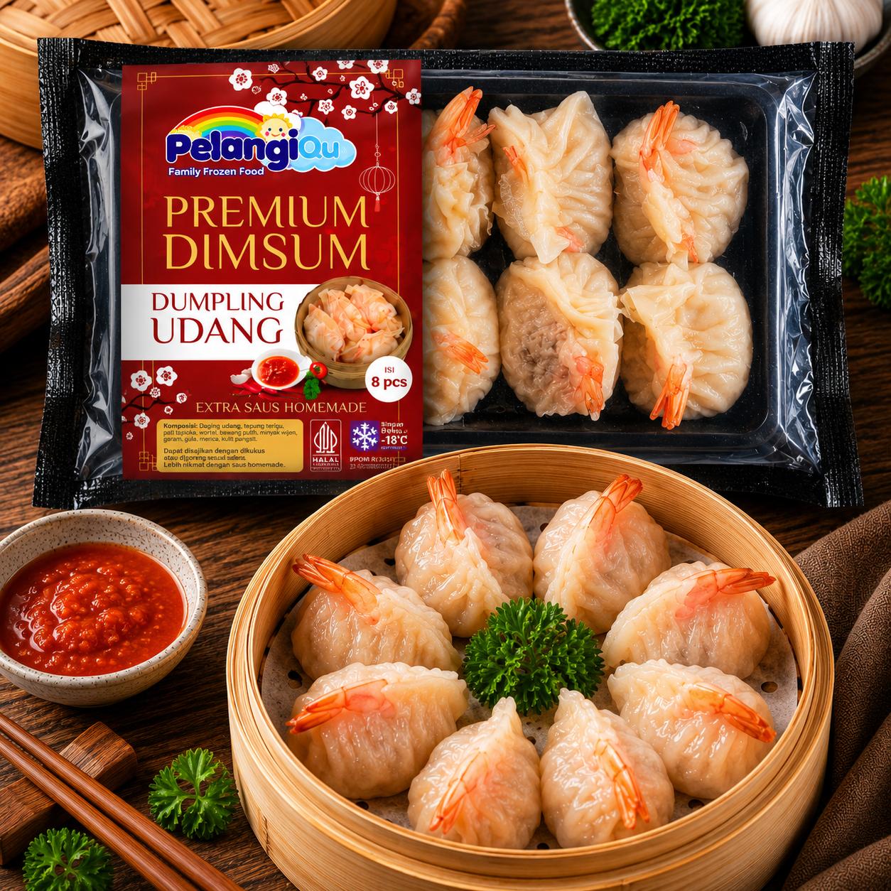 PelangiQu Dumpling Udang